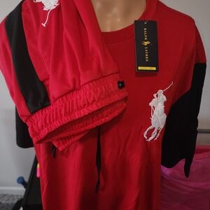 Ralph Lauren Red Polo Tee with Embroidered Pony